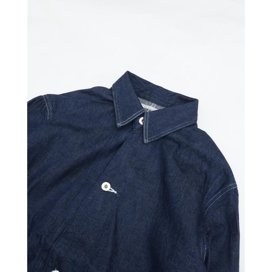 HATSKI ハツキ Denim Coverall01 -Indigo -25004 デニム カバーオール