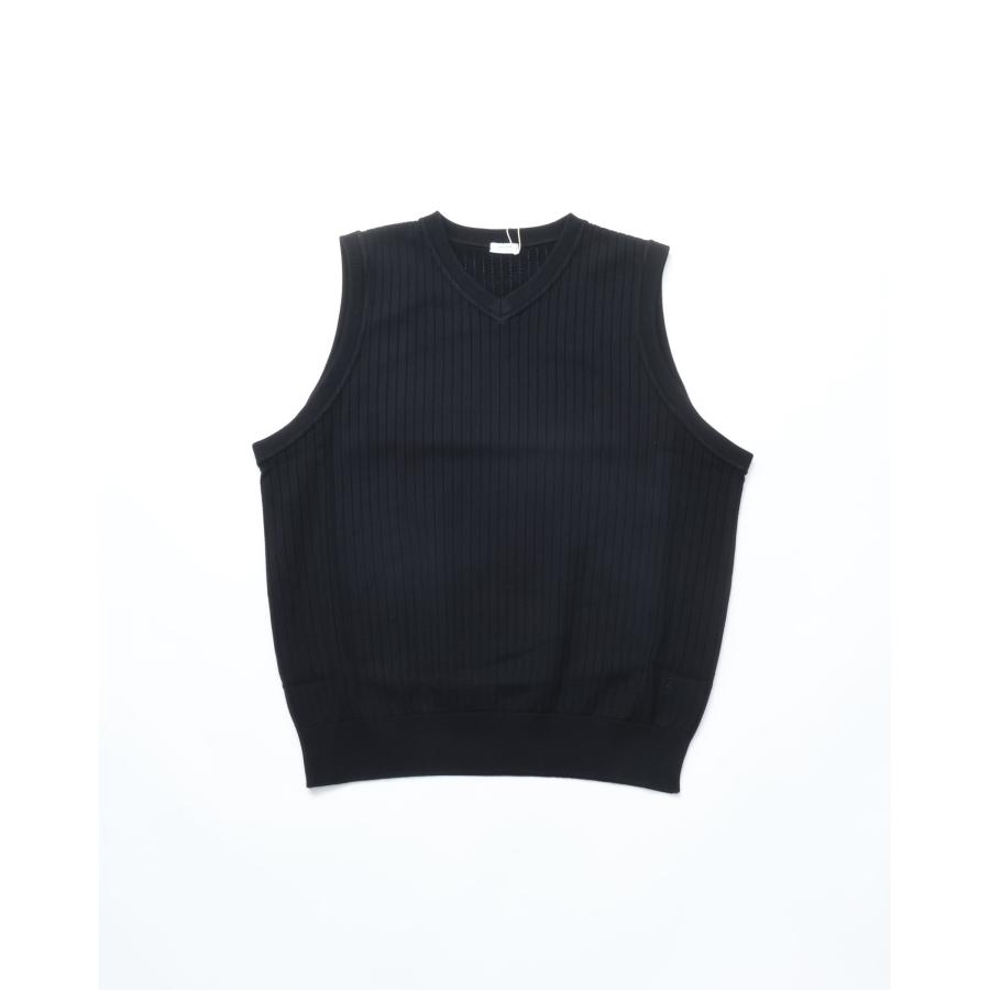 crepuscule（クレプスキュール） crepuscule / Stripe Mesh Vest 