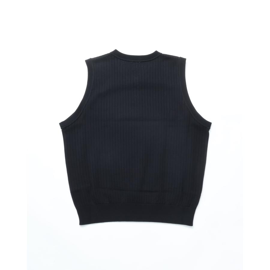 crepuscule（クレプスキュール） crepuscule / Stripe Mesh Vest 