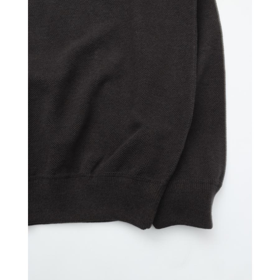 crepuscule（クレプスキュール） Co/Wo Moss stitch P/O CHARCOAL モス 