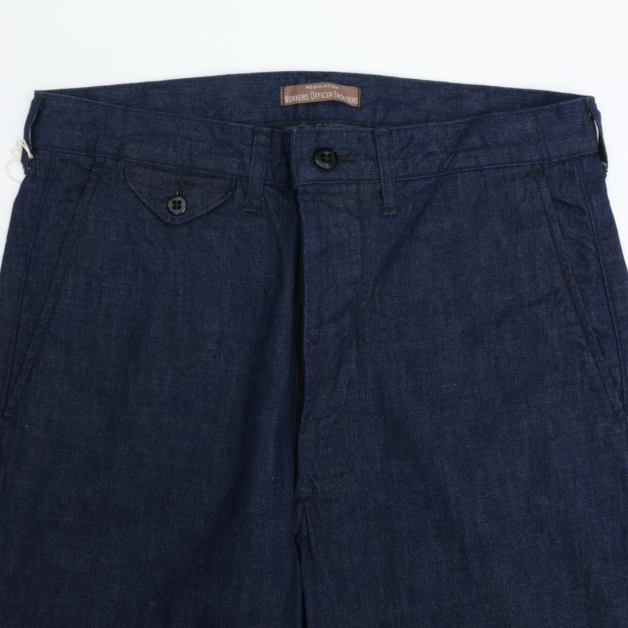 WORKERS ワーカーズ Officer Trousers Regular Fit 8oz GR Back Denim