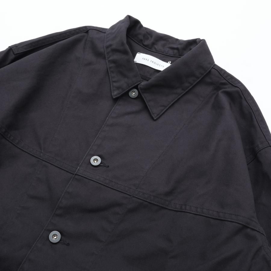 PERS PROJECTS パースプロジェクト ARON COVERALL GERMAN CANVAS BLACK