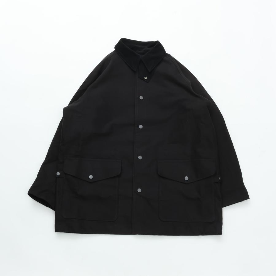 PERS PROJECTS パースプロジェクト OLIVER FIELD HF COAT BLACK