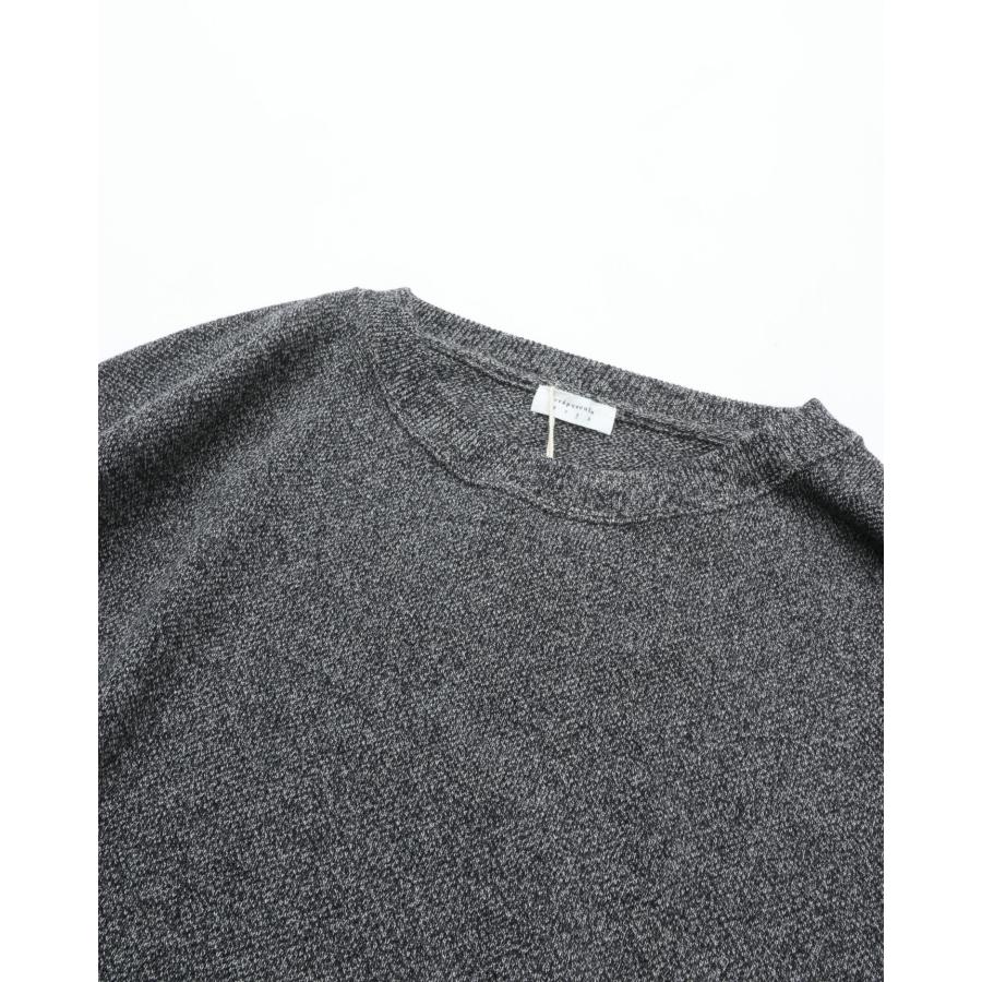 crepuscule 鹿の子プルオーバーニット　着用一回美品 crepuscule（クレプスキュール） Co/Ra Moss Stitch P/O HEATHER GRAY