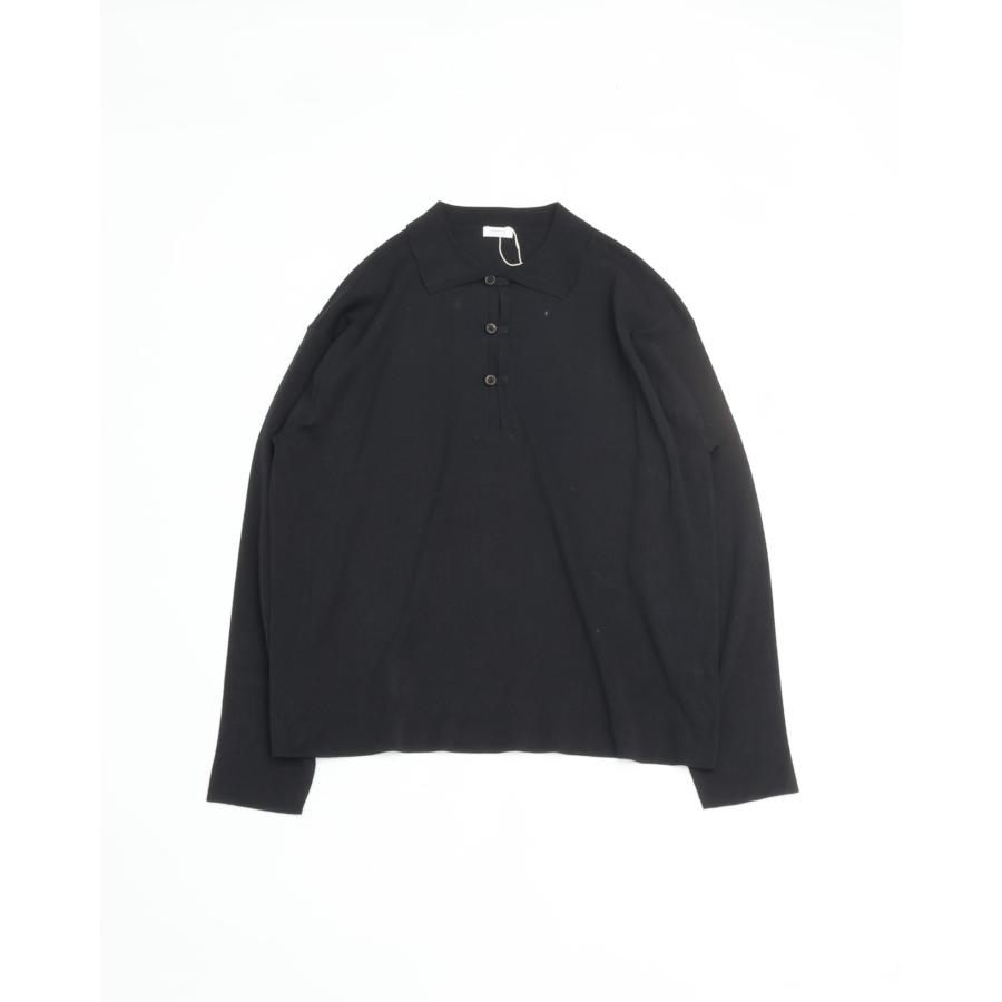crepuscule（クレプスキュール） Washi L/S Skipper BLACK 和紙