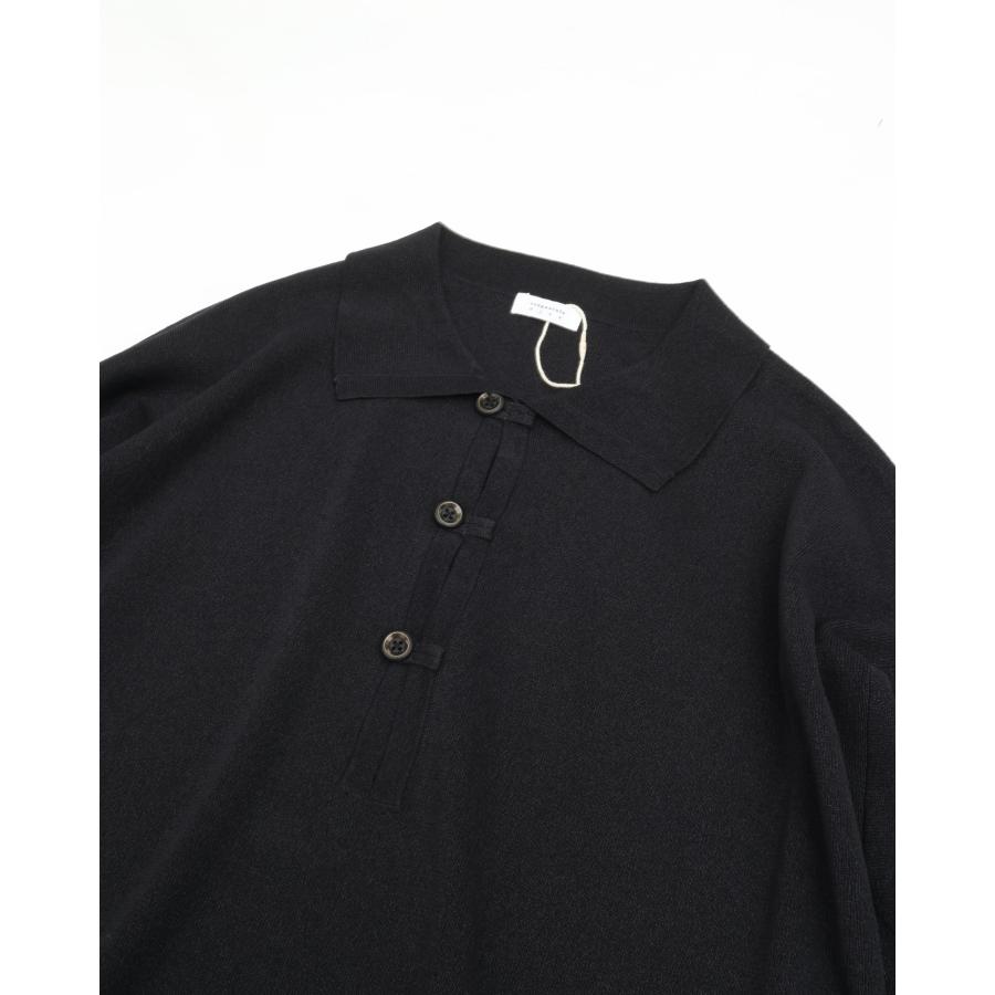 crepuscule（クレプスキュール） Washi L/S Skipper BLACK 和紙