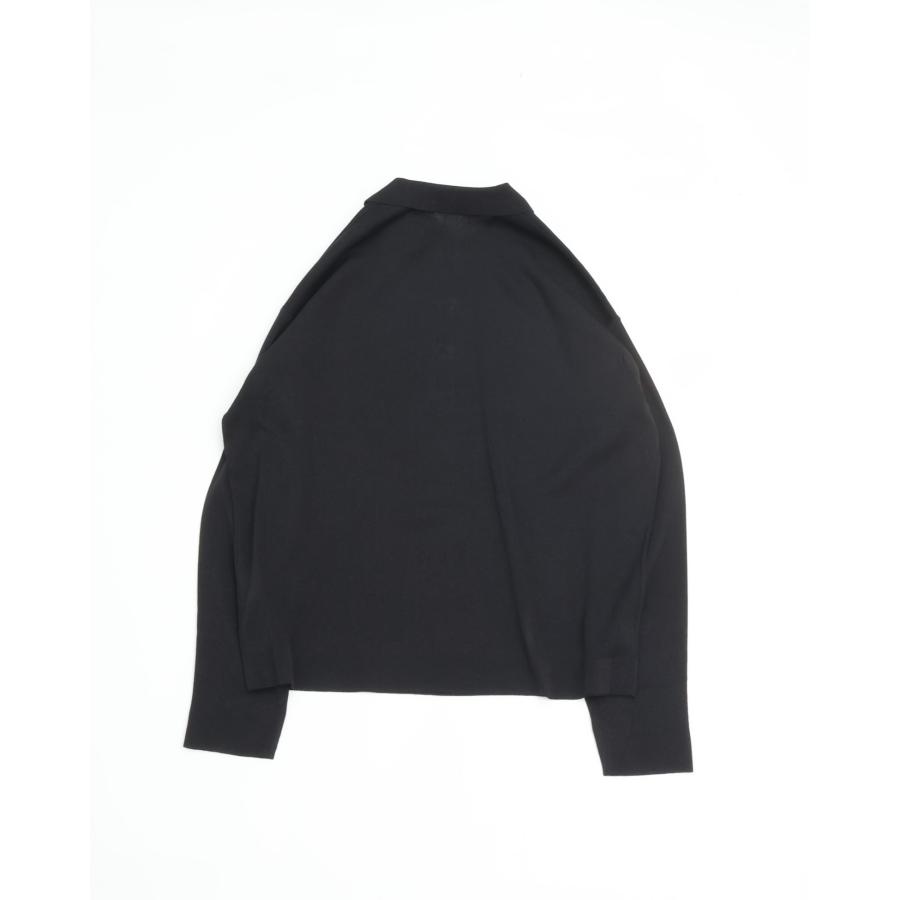 crepuscule（クレプスキュール） Washi L/S Skipper BLACK 和紙
