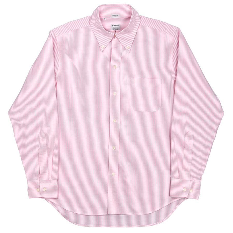 WORKERS ワーカーズ Modified 6 Button BD STRIPE PINK シャツ