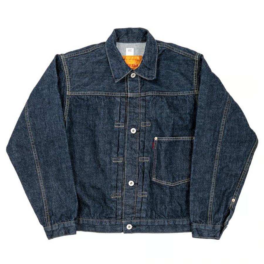 ヨッシー  TYCA USA製 Gジャン デニムジャケット 革ジャン WORKERS ワーカーズ S806XX Buckle Back WWII-JACEKT デニムジャケット