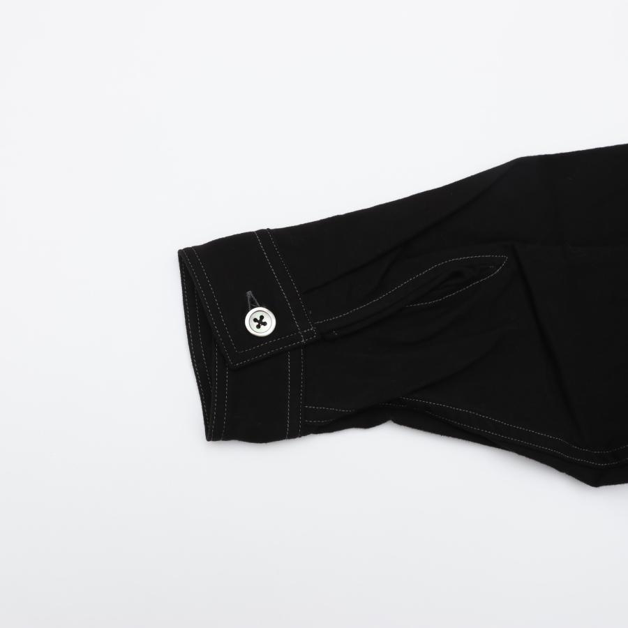 HAVERSACK（ハバーサック） HAVERSACK /塩縮ネル バンドカラーオーバー