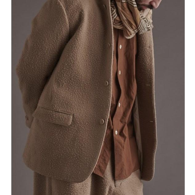 HAVERSACK（ハバーサック） HAVERSACK /塩縮ネル バンドカラーオーバー