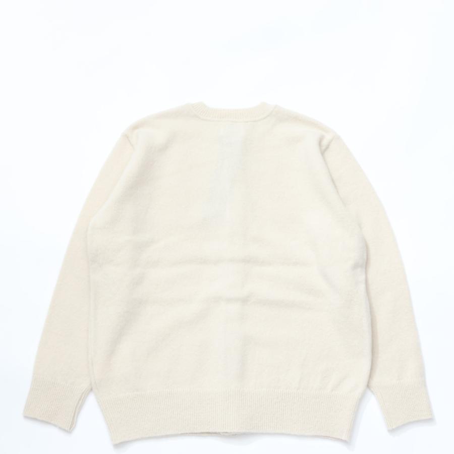 Yonetomi NEW BASIC Yonetomi / CIRCLE KNIT CARDIGAN ECRU ヨネトミ