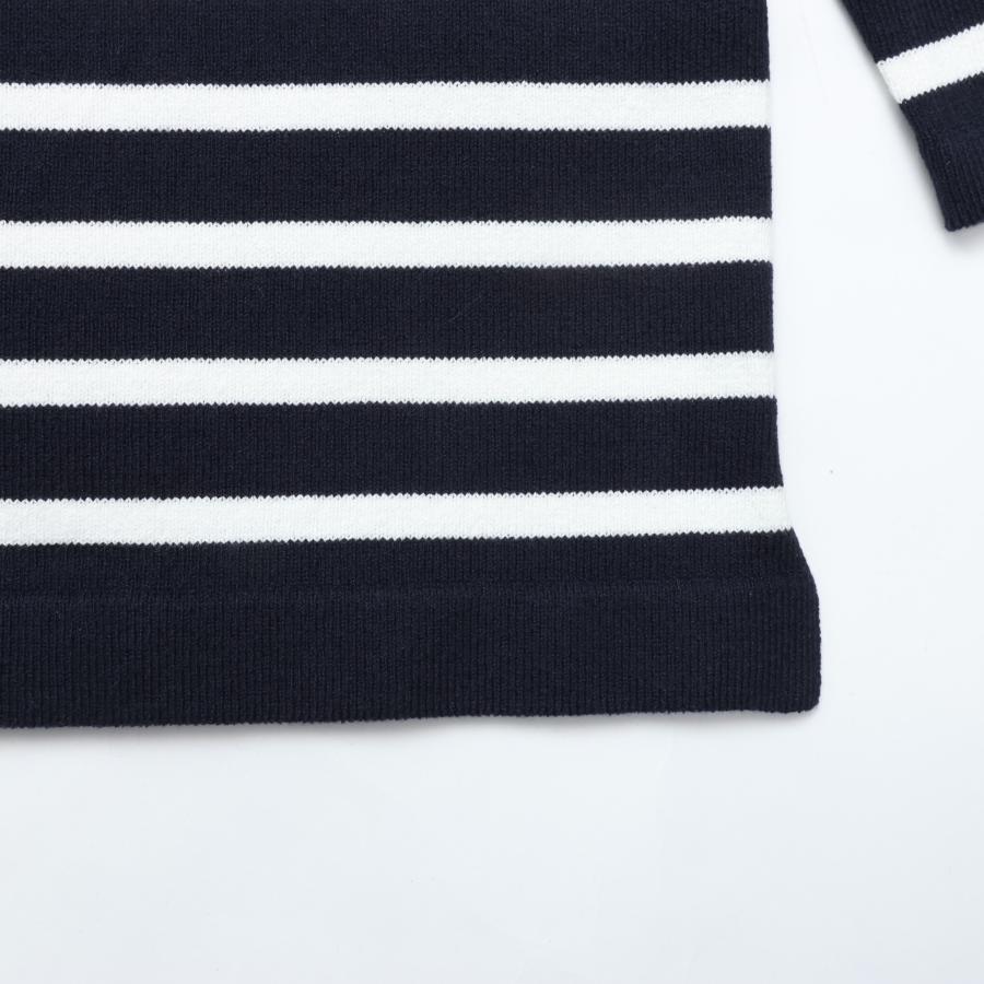 Yonetomi NEW BASIC Yonetomi / WAVE COTTON BASQUE KNIT PULLOVER