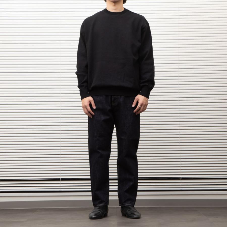 Yonetomi NEW BASIC Yonetomi / WAVE COTTON KNIT P/O SOLID BLACK