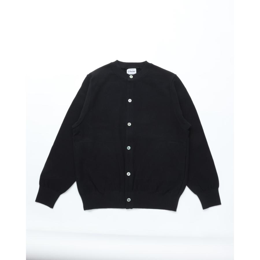 Yonetomi NEW BASIC Yonetomi / GIMA COTTON KNIT CARDIGAN CREW NECK