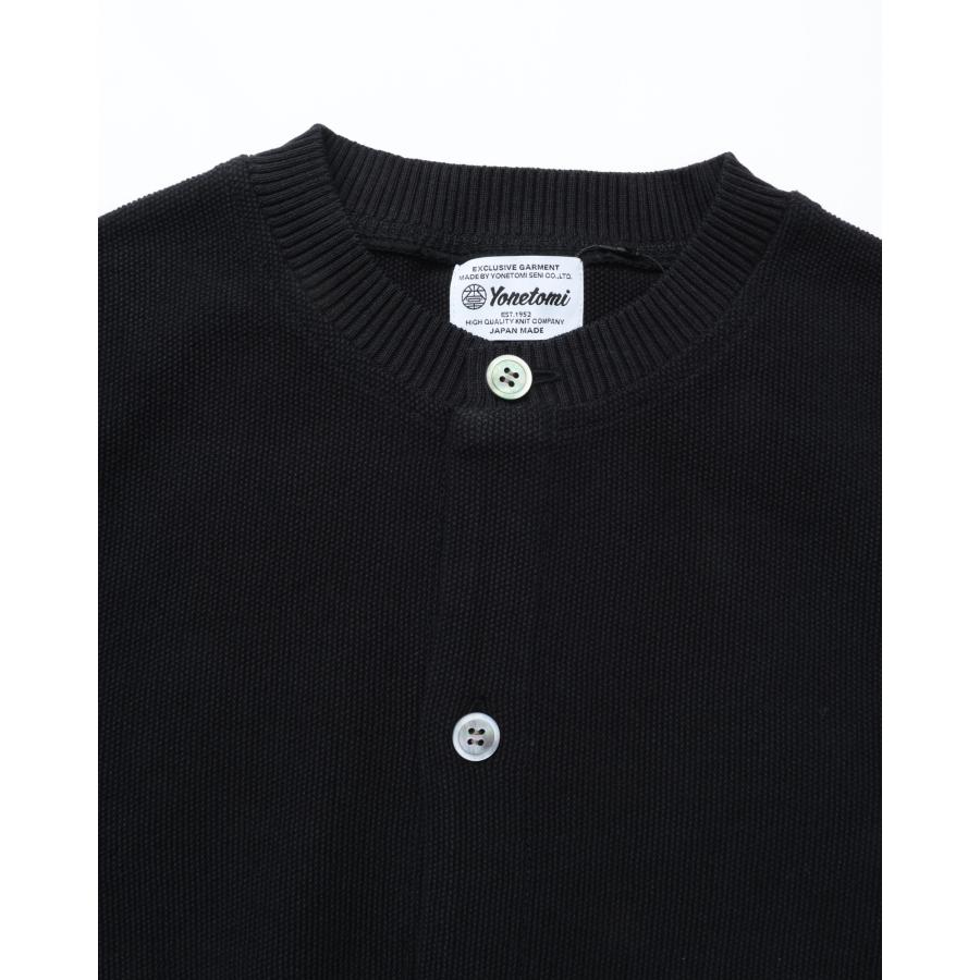 Yonetomi NEW BASIC Yonetomi / GIMA COTTON KNIT CARDIGAN CREW NECK