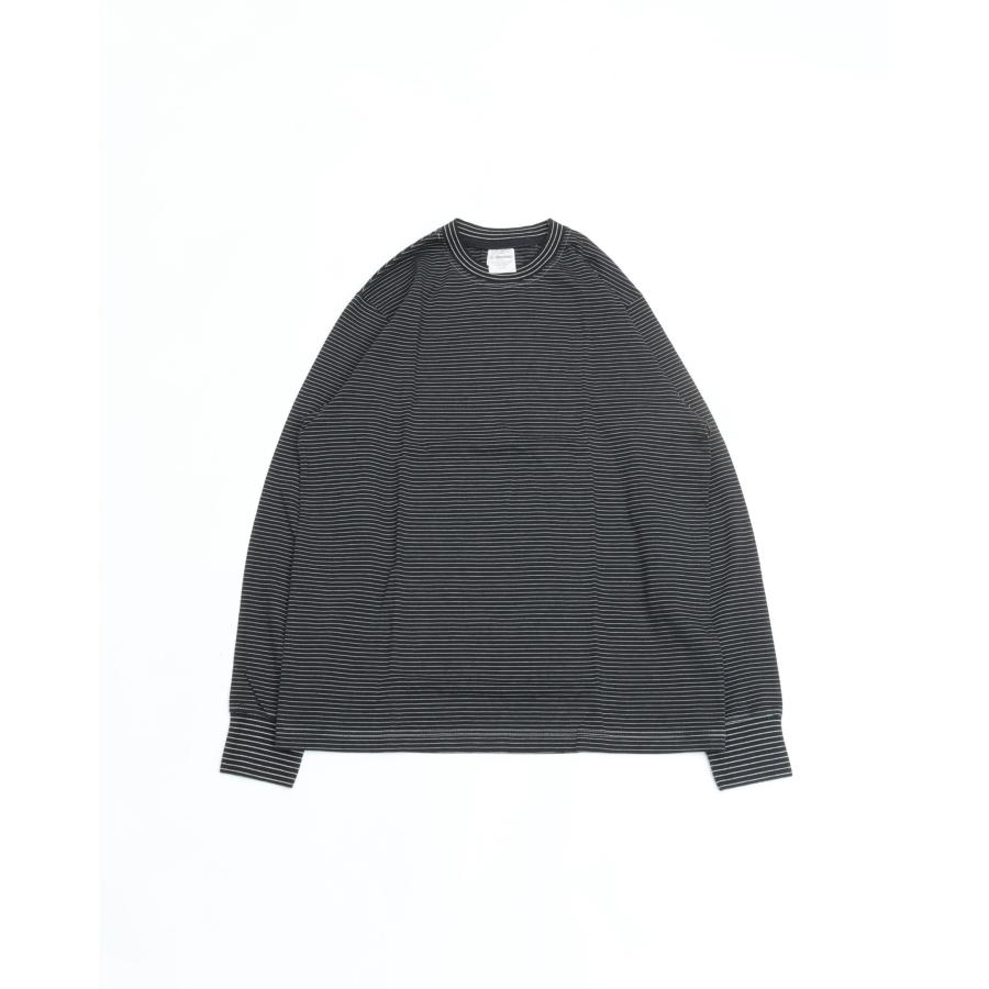 Yonetomi NEW BASIC Yonetomi ヨネトミ GARMENT DYED BORDER T-SHIRT