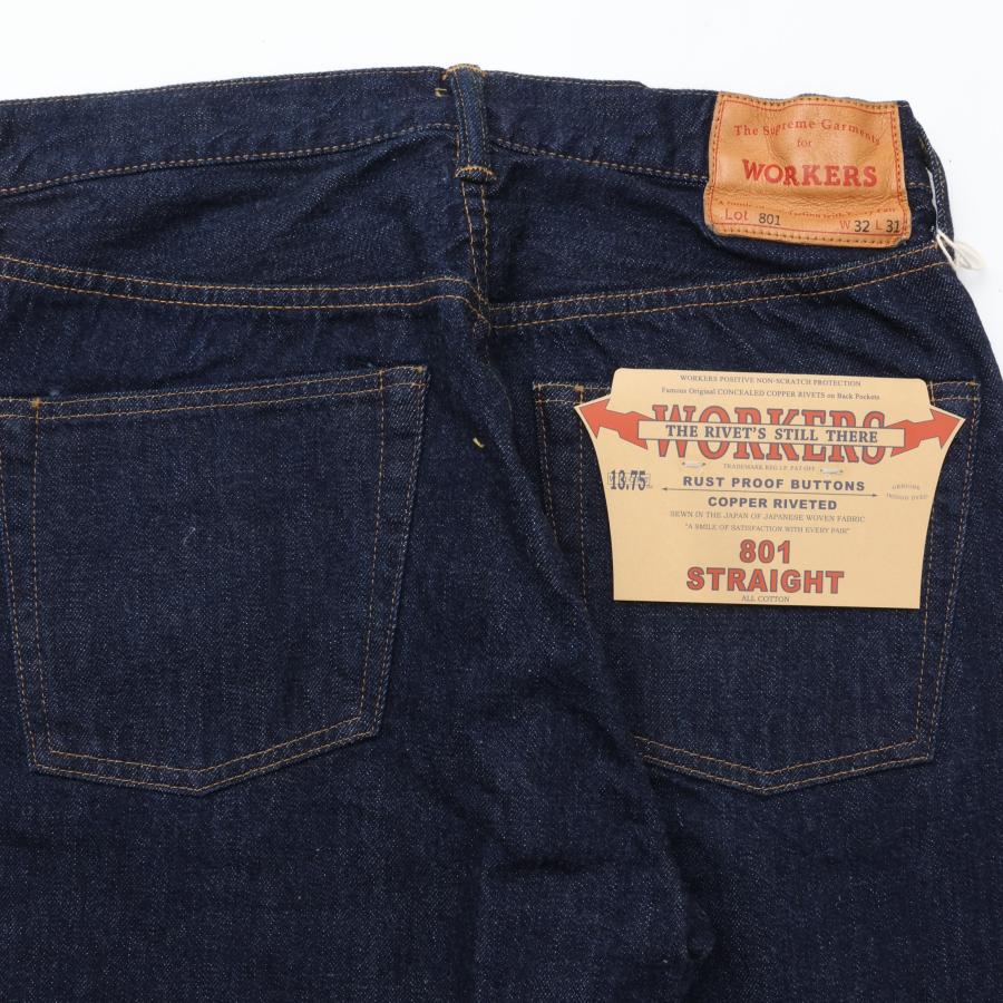 WORKERS ワーカーズ Lot 801 Straight Jeans ストレート ジーンズ デニム パンツ |  | 10
