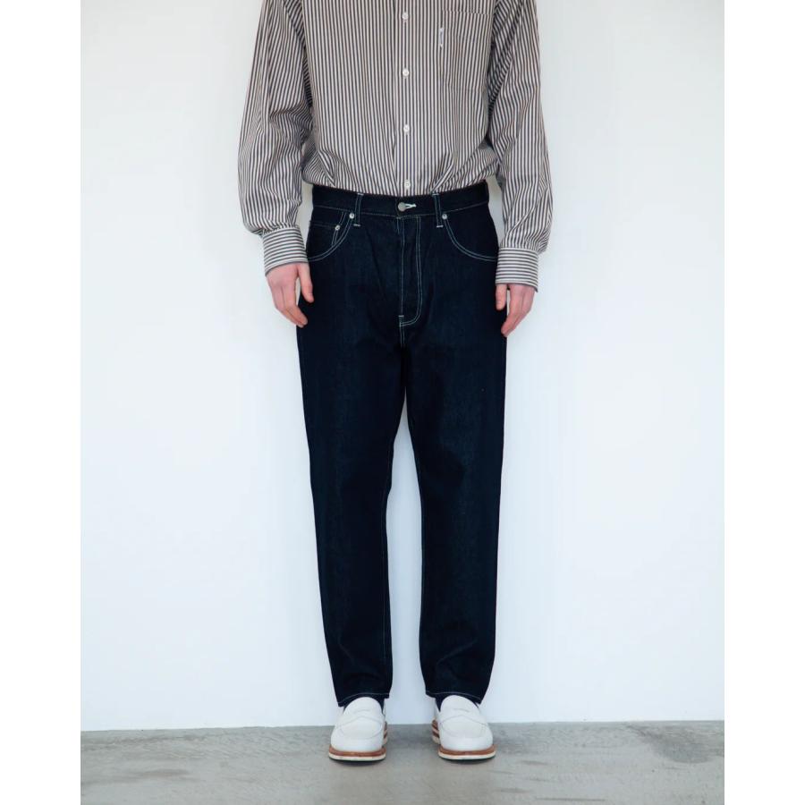 HATSKI ハツキ Denim01 Loose Tapered Denim -One Wash テーパード 