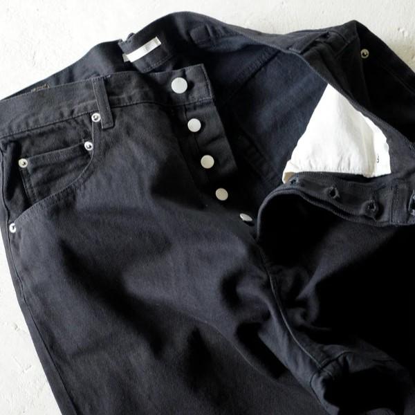 HATSKI / Back Buckle Black Denim -Black- HTK-22011-B ハツキ デニム