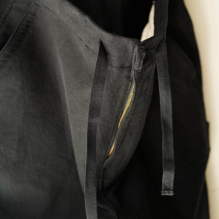 HATSKI / Silk Moleskin Work Pants HTK-23012 BLACK ハツキ
