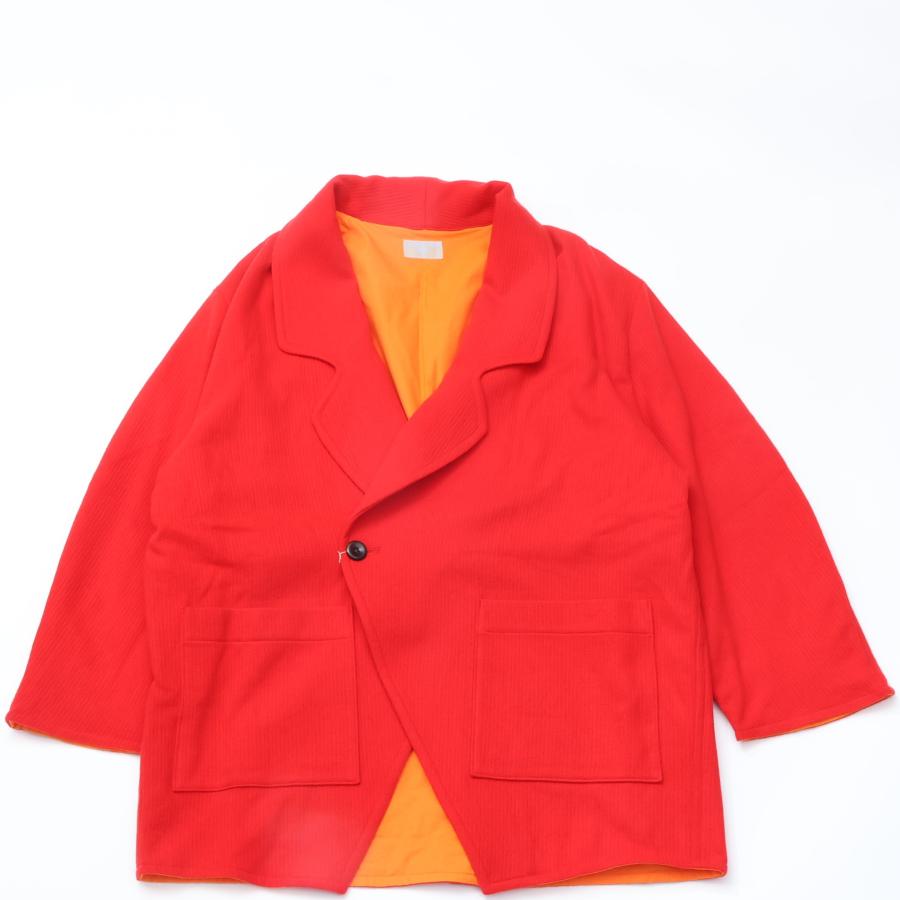 24aw 未使用 ホームレステイラー バッテン ジャケット サイズ FREE HOMELESS TAILOR / Batten Jacket RED ホームレステイラー