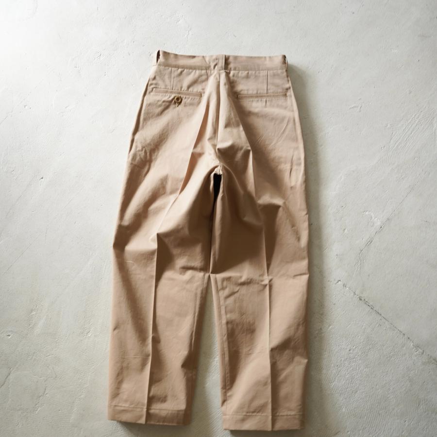 予約商品 HATSKI Tapered Chino Trouser HTK-24022 BEIGE ハツキ
