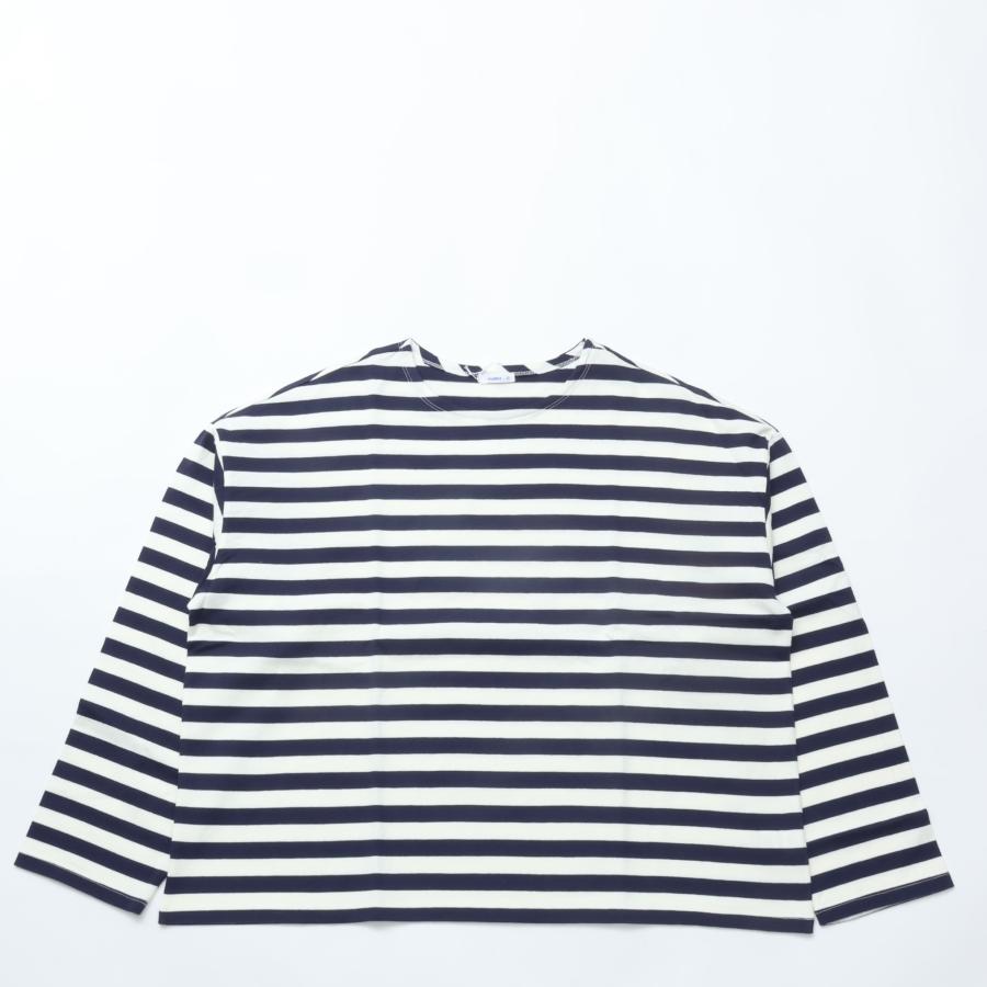 INSCRIRE 　Border Big Boat Neck：カットソー INSCRIRE Border Big Boat Neck カットソー