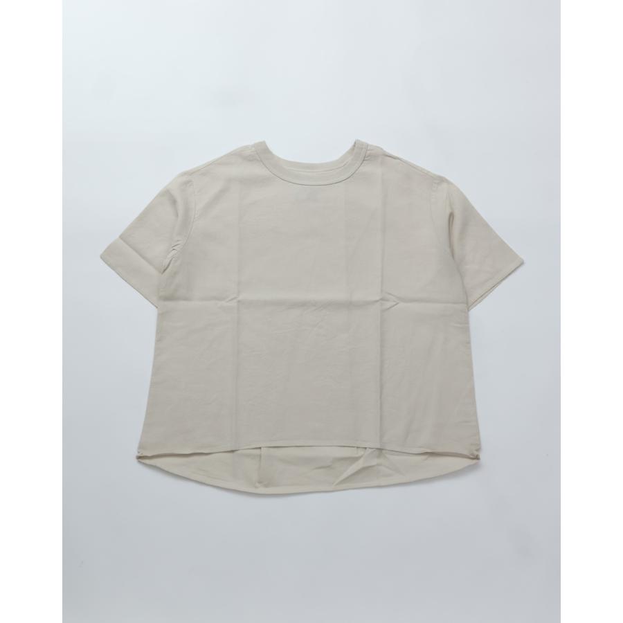 maillot（マイヨ） maillot / linen rich back tuck half sleeve shirt 
