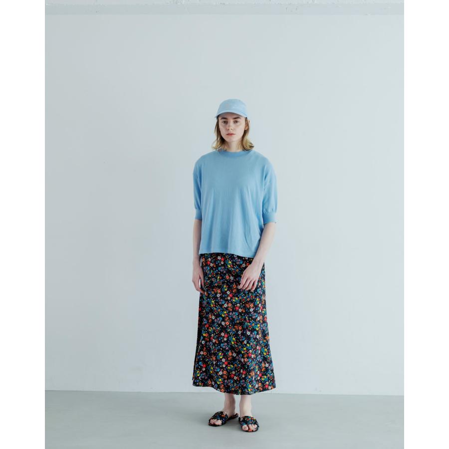 MEYAME（メヤメ） COTTON KNIT TEE GREEN コットン ニットティー