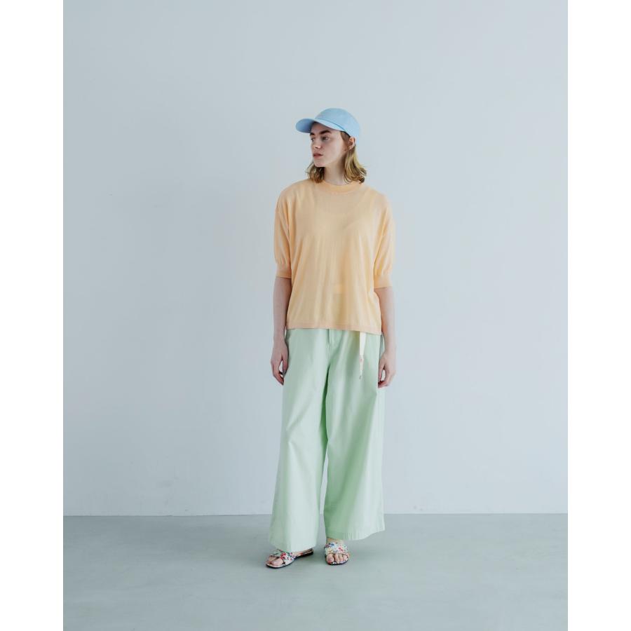 MEYAME（メヤメ） COTTON KNIT TEE GREEN コットン ニットティー