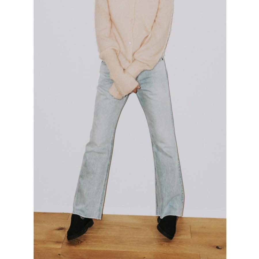 MEYAME（メヤメ） MEYAME / CENTER PLEATS FLARE JEANS デニム
