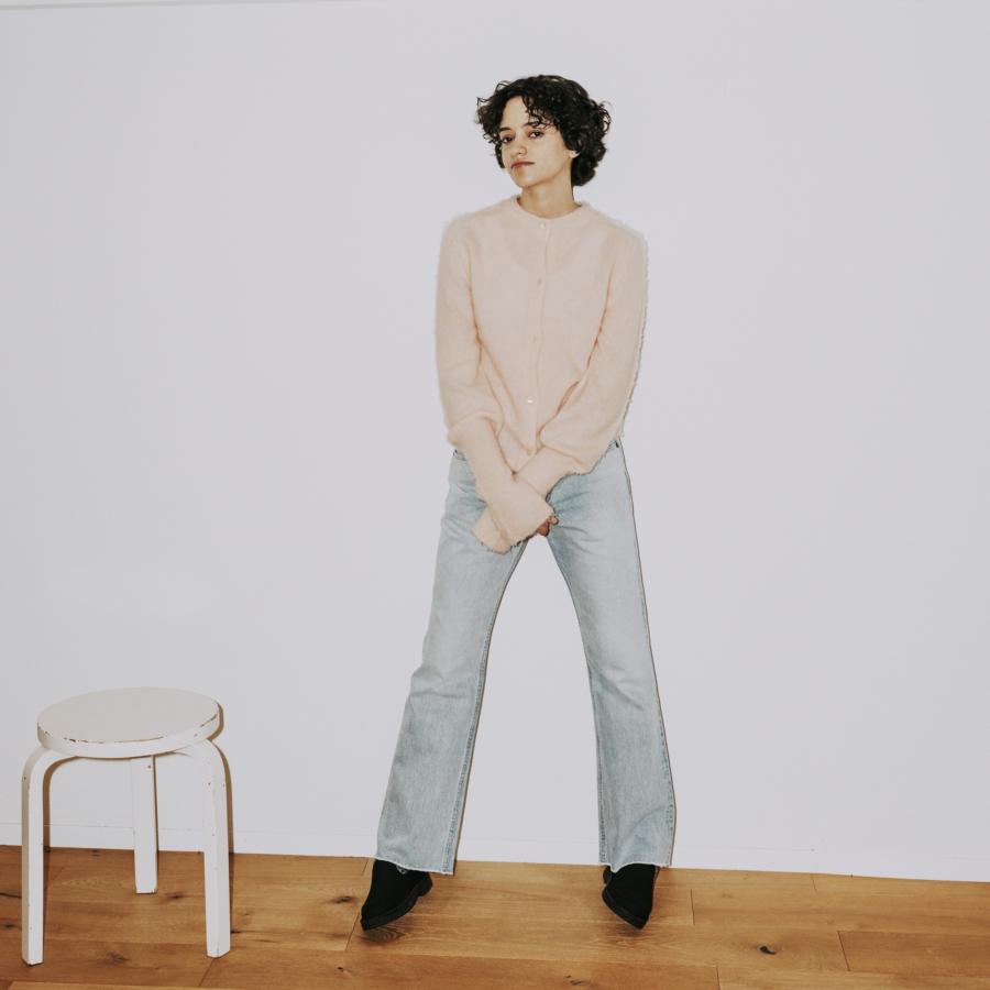 MEYAME（メヤメ） MEYAME / CENTER PLEATS FLARE JEANS デニム