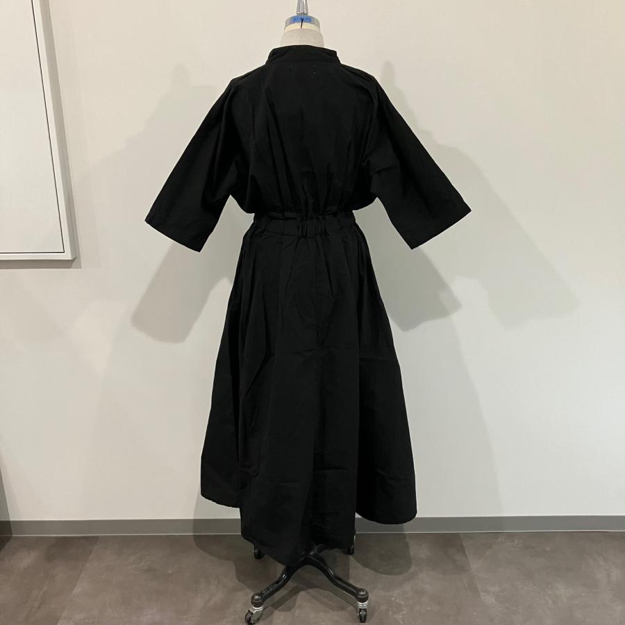 未使用級 MEYAME COTTON DRESS コットン　スキッパーワンピース MEYAME（メヤメ） MEYAME / COTTON DRESS BLACK ドレス ワンピース
