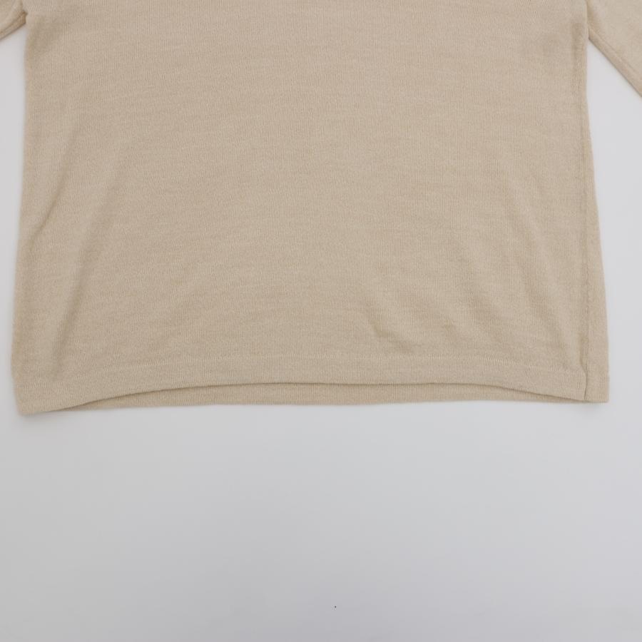 MEYAME（メヤメ） MEYAME / TEAR SHAPE KNIT BEIGE ニット ロンT
