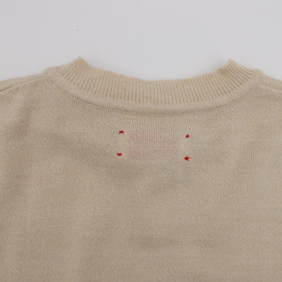 MEYAME（メヤメ） MEYAME / TEAR SHAPE KNIT BEIGE ニット ロンT