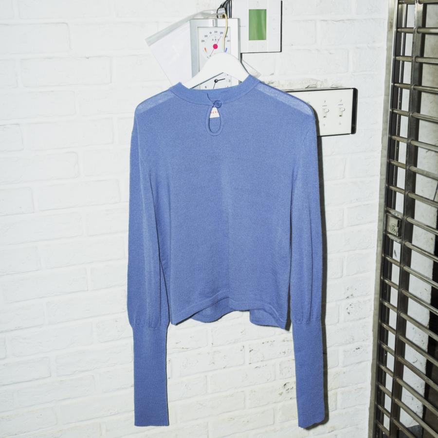 MEYAME（メヤメ） MEYAME / TEAR SHAPE KNIT BEIGE ニット ロンT