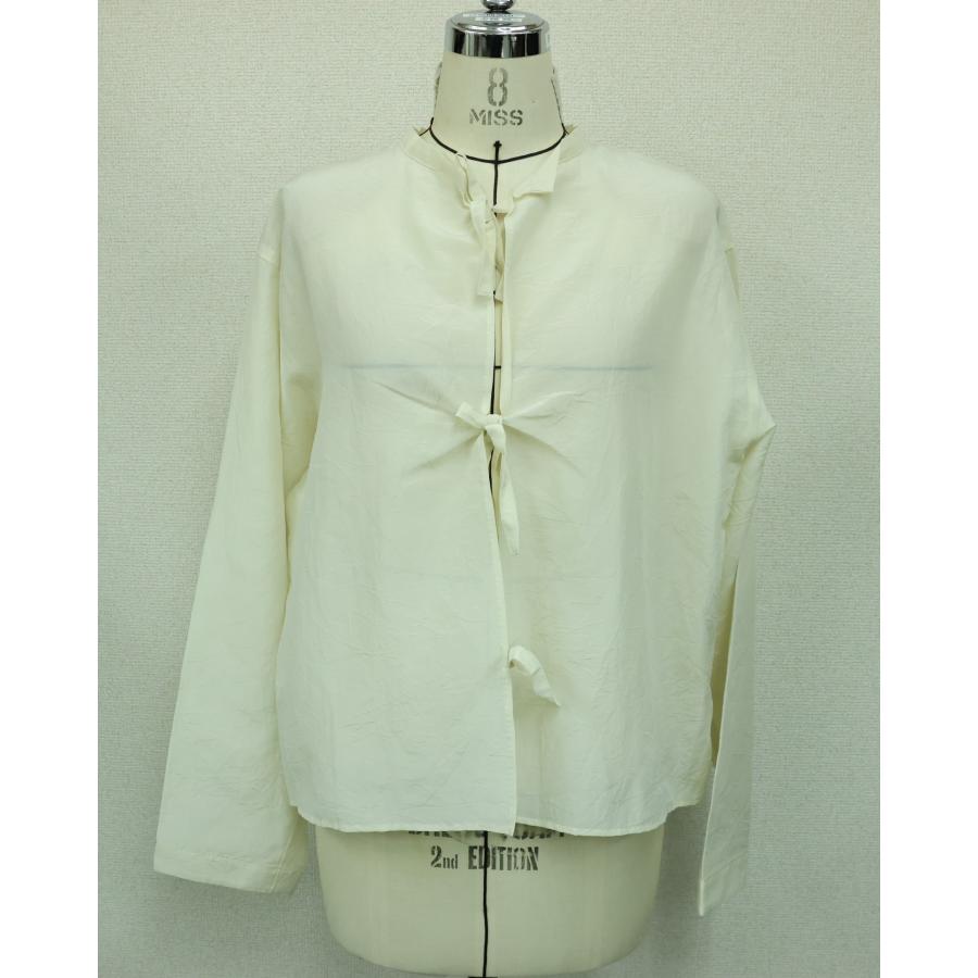 MEYAME（メヤメ） MEYAME / COTTON SILK BLOUSE JACKET SAX ブラウス