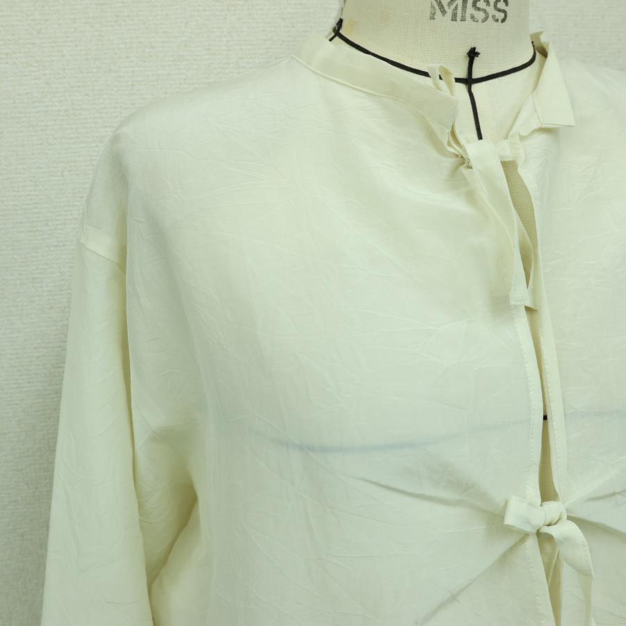 MEYAME（メヤメ） MEYAME / COTTON SILK BLOUSE JACKET CREAM ブラウス