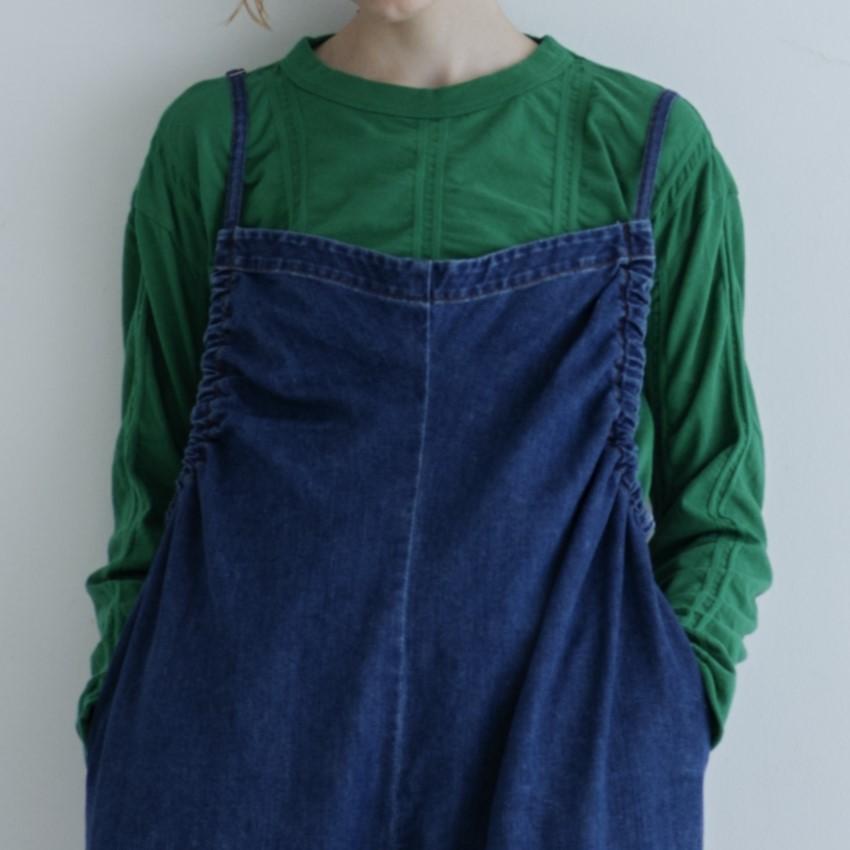 MEYAME（メヤメ） MEYAME / TUCKED JACQUARD PULLOVER GREEN プル