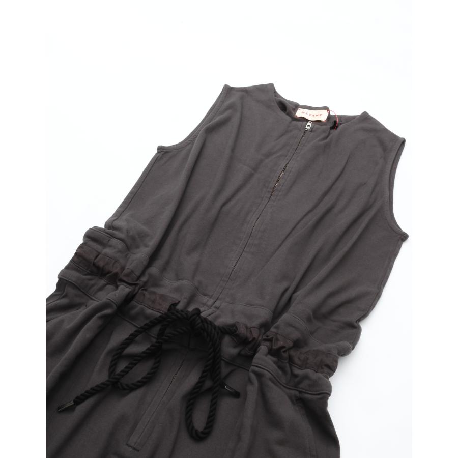 MEYAME（メヤメ） SLEEVELESS HALF ZIP ALL-IN-ONE MEY-2306 BLACK