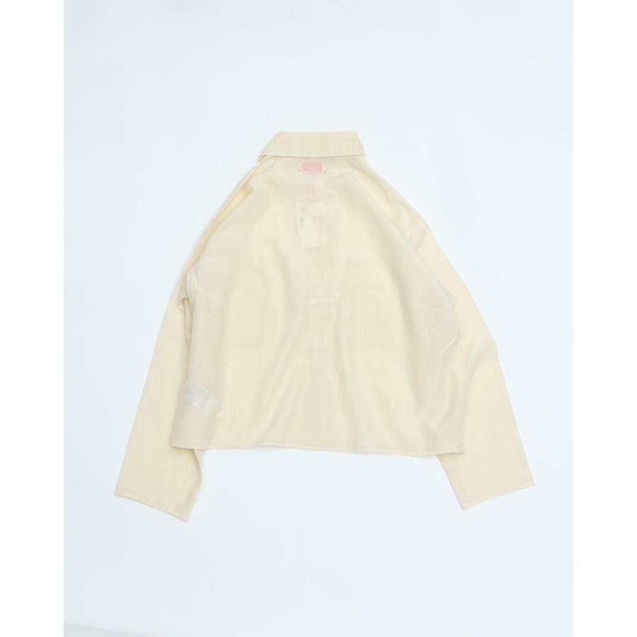 MEYAME（メヤメ） COTTON SILK SHORT JACKET MEY-2314 CREAM コットン