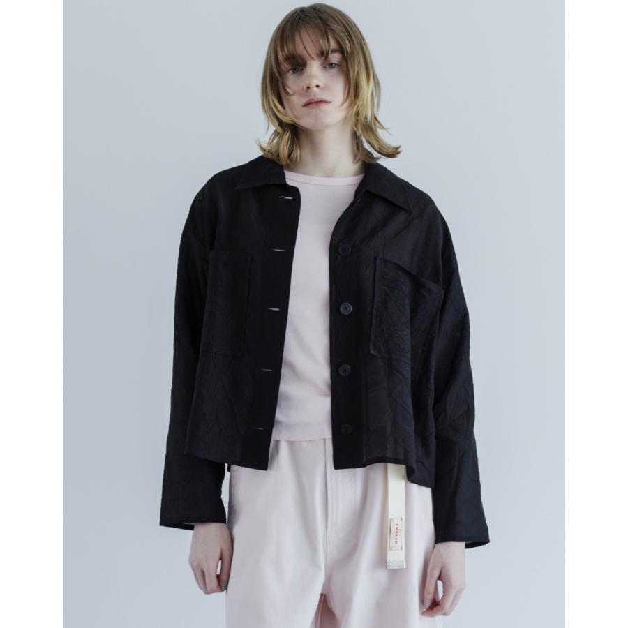MEYAME（メヤメ） COTTON SILK SHORT JACKET MEY-2314 CREAM コットン