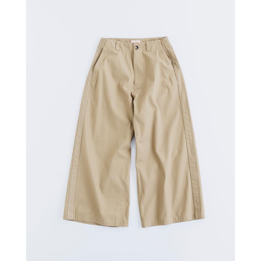 MEYAME（メヤメ） SIDE LINE WIDE PANTS BEIGE サイドラインワイド