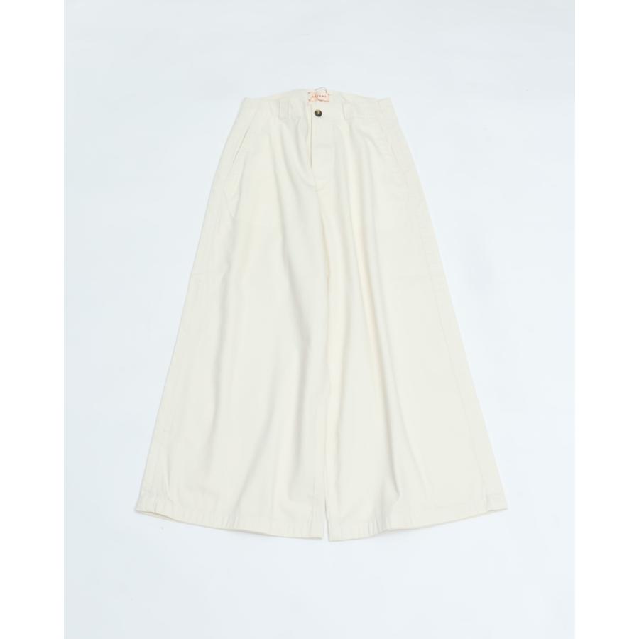 MEYAME（メヤメ） SIDE LINE WIDE PANTS WHITE サイドラインワイド