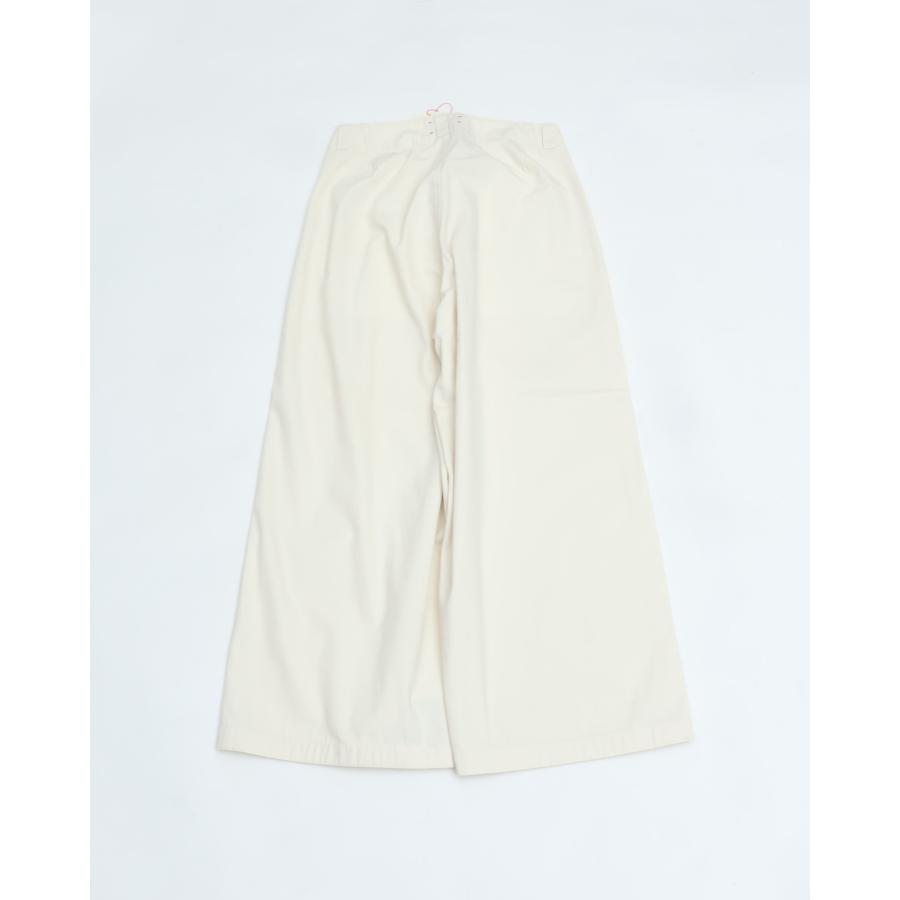MEYAME（メヤメ） SIDE LINE WIDE PANTS WHITE サイドラインワイド