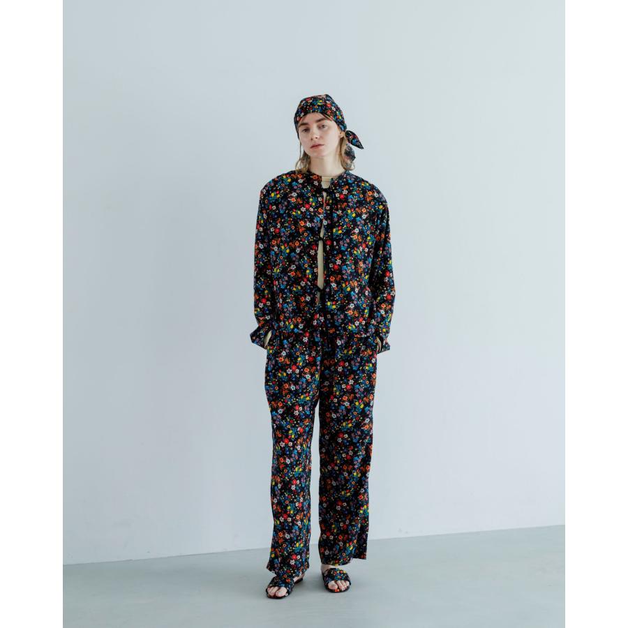 MEYAME（メヤメ） BLOUSE JACKET (FLOWER) BLACK ブラウス ジャケット