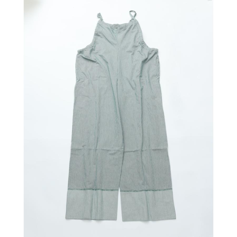 メゾンスペシャル　ブラトップオールインワン(ストライプ38)最終値下げ MEYAME（メヤメ） STRIPED GATHERED ALL-IN-ONE MEY-2413 GREEN
