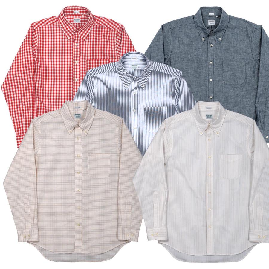 WORKERS / Modified BD Shirt Matilda Stripe Beige ワーカーズ シャツ