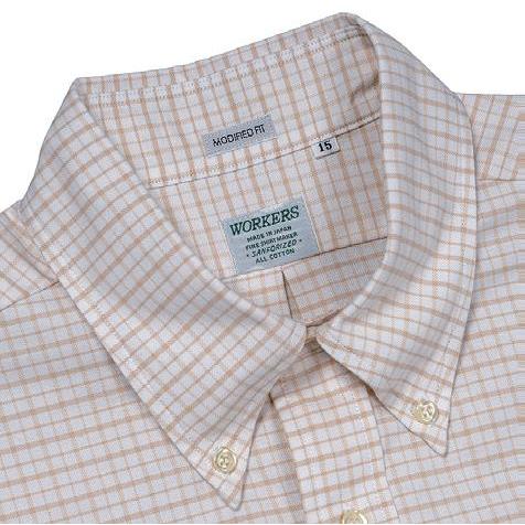 WORKERS / Modified BD Shirt Matilda Stripe Beige ワーカーズ シャツ
